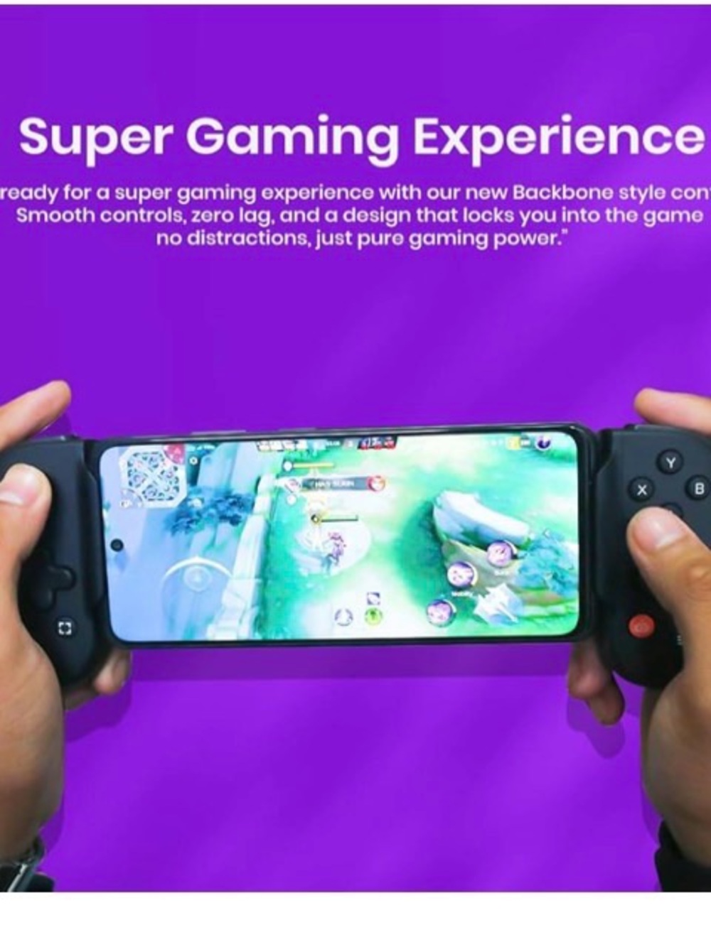 Backbone Compact Black Mobile Gaming Controller Attachment